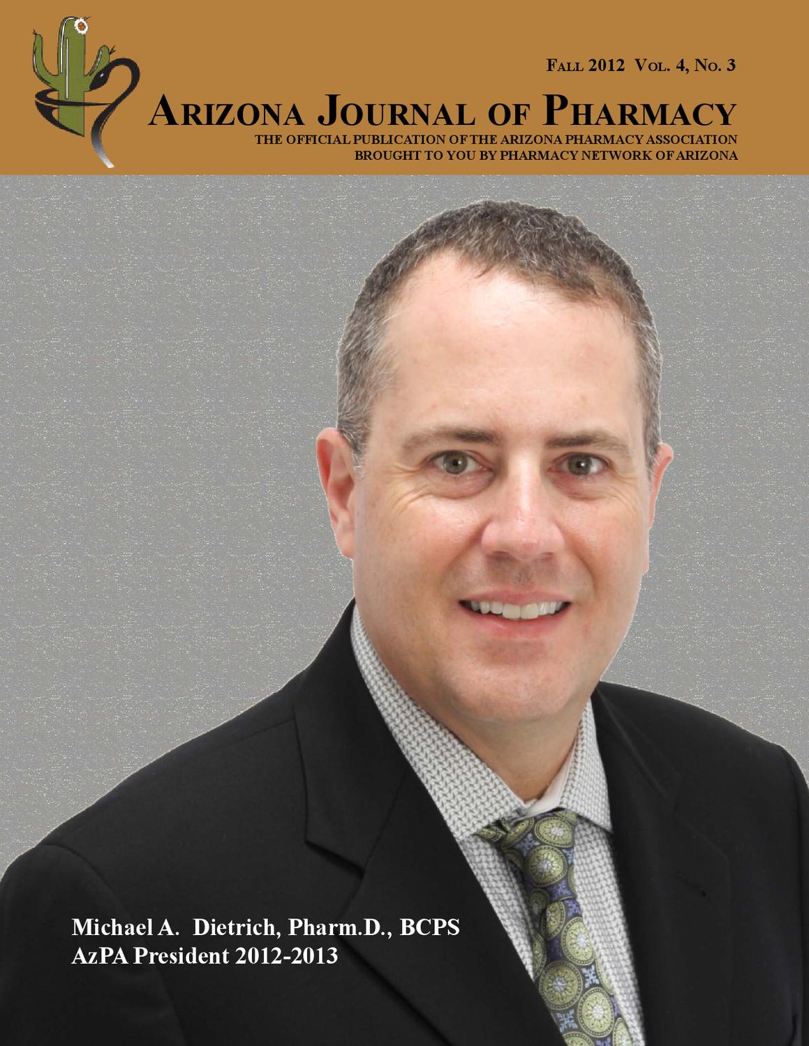 AJP Fall 2012 by Arizona Pharmacy Association - Issuu