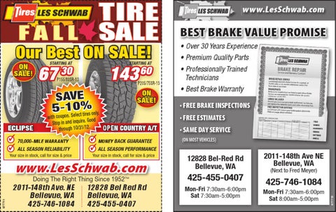 coupons les schwab oct 2012 coupon by sound publishing issuu les schwab sale flyer