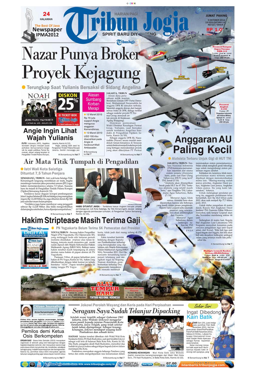 Tribunjogja 05 10 12 By Tribun Jogja Issuu