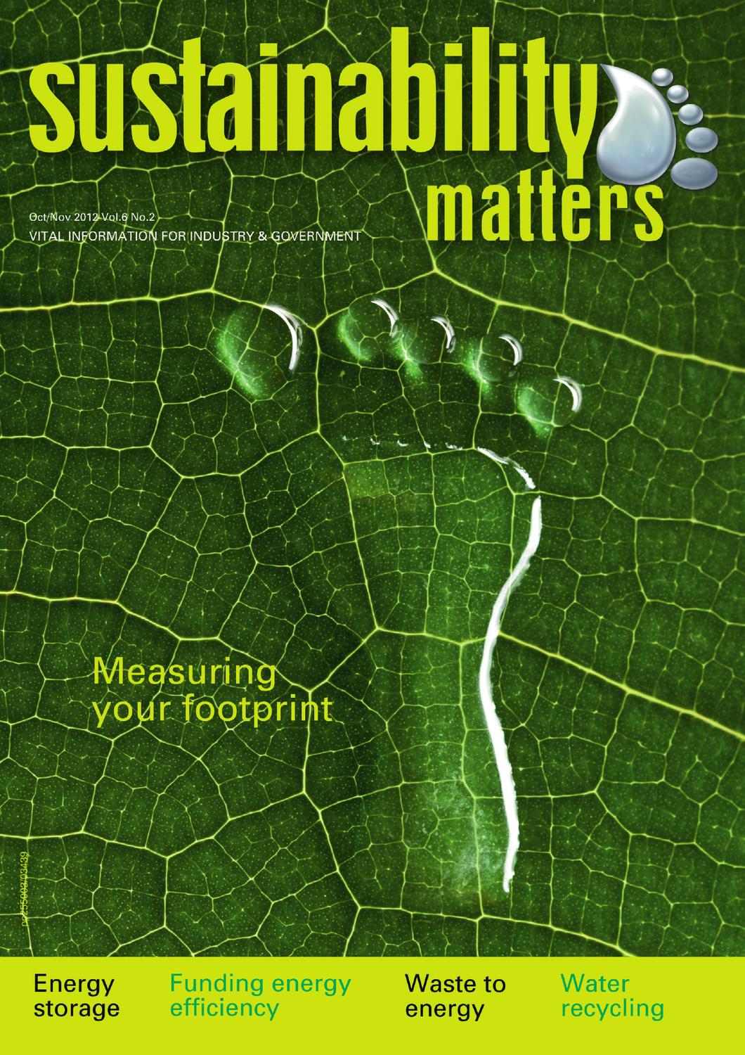 Sustainability Matters Oct/Nov 2012 by Westwick-Farrow Media - Issuu