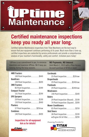 Forum Communications Printing 灯饰目录 · Titan UPtime Maintenance 10-12 第 2 页