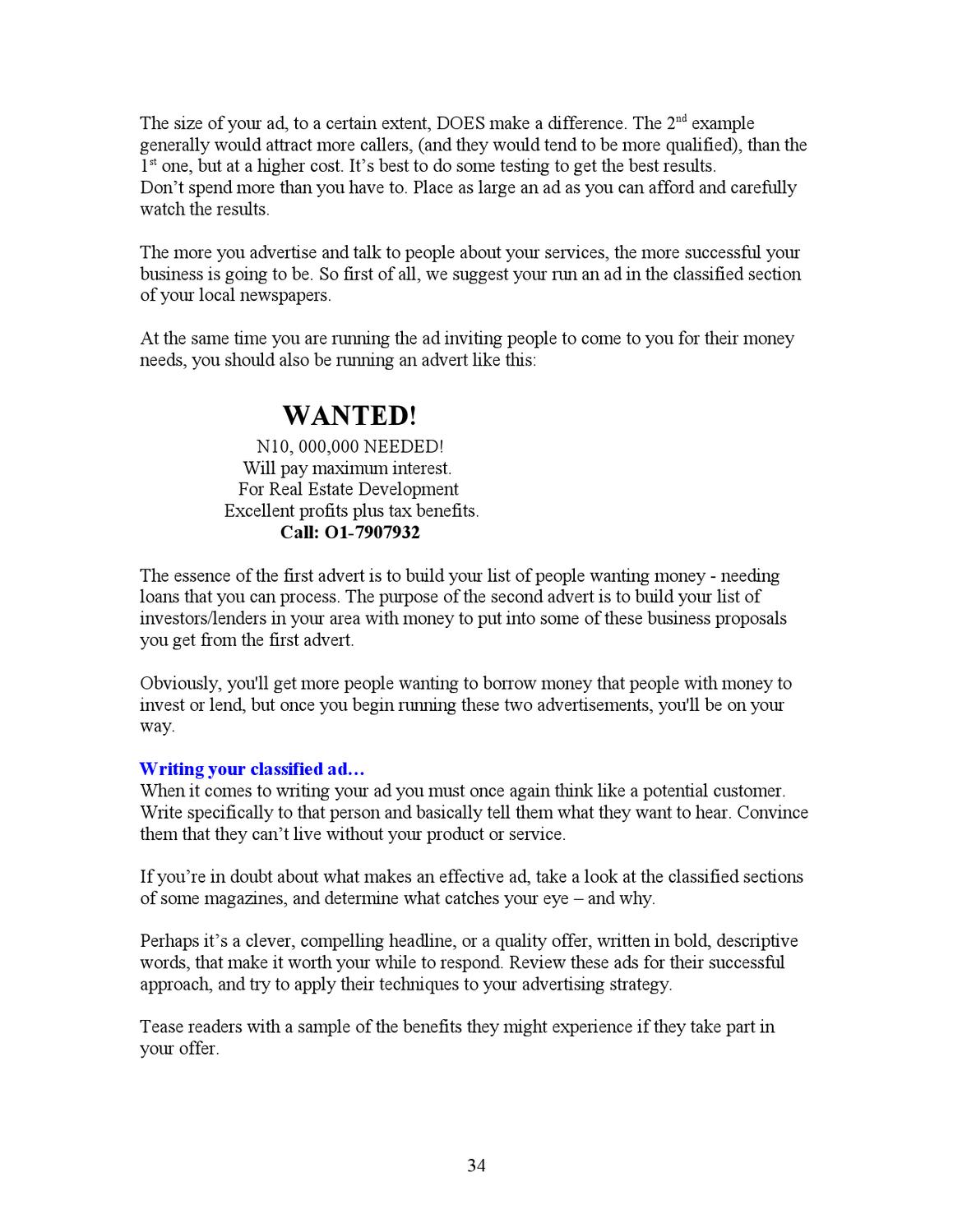 the professional finance broker manual by nuhu idris issuu real estate descriptive words