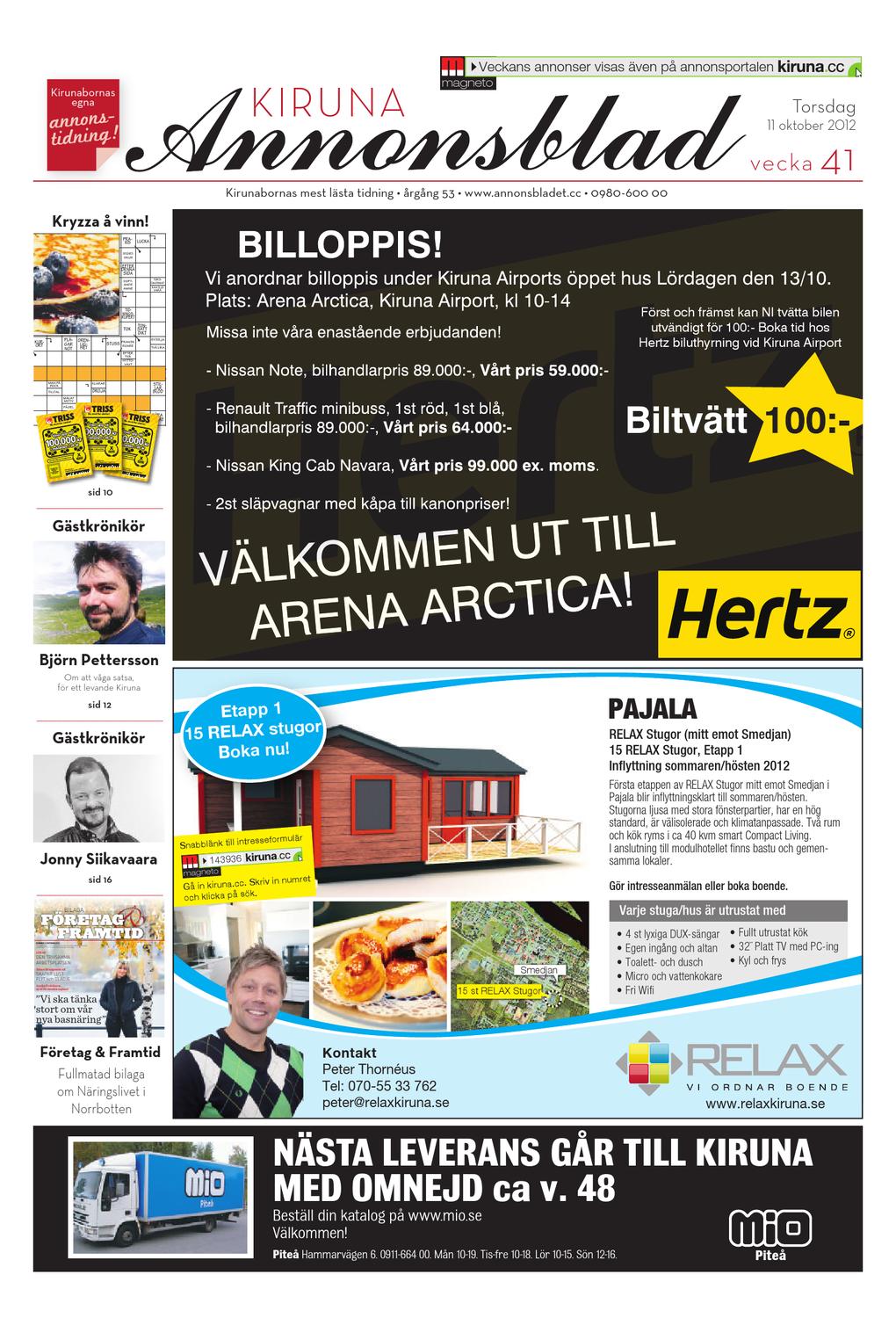 Kiruna Annonsblad 12 V 41 By Svenska Civildatalogerna Ab Issuu