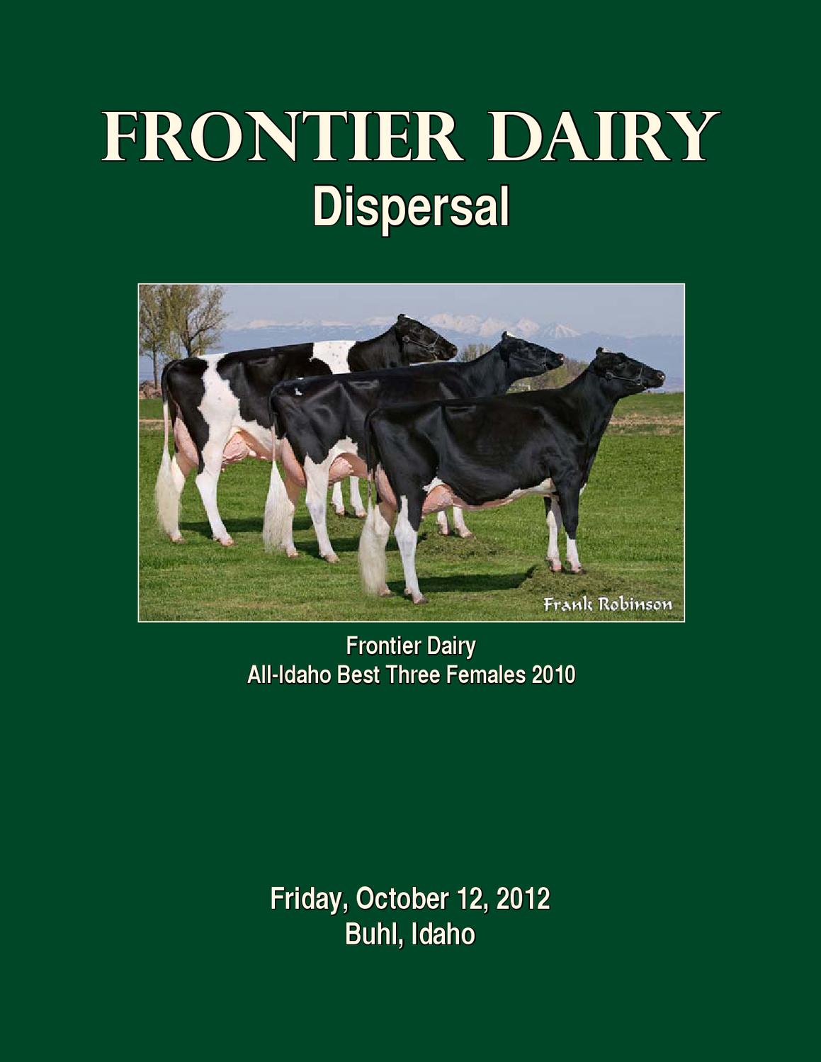 Frontier Dairy Dispersal 2012 by Dairy Agenda Today Issuu
