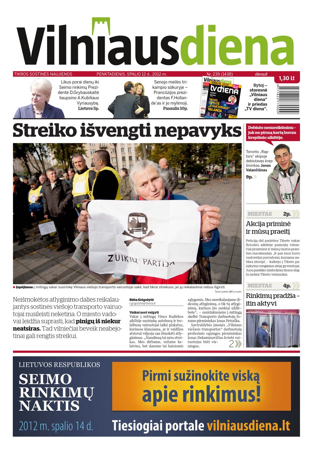 2012 10 12 Vilniaus Diena By Diena Media News Issuu