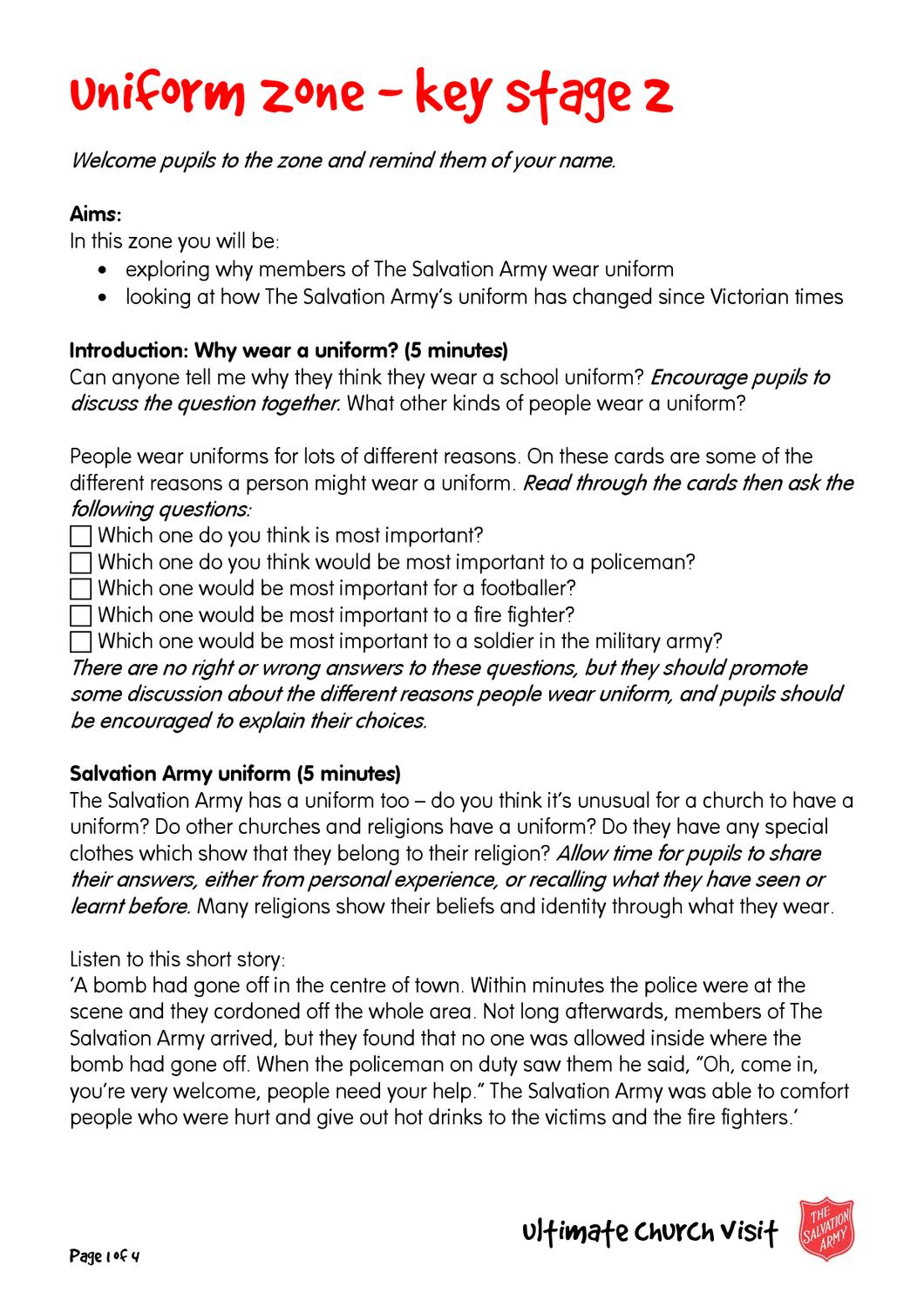 Uniform zone script KS2 by The Salvation Army UK and Ireland Issuu