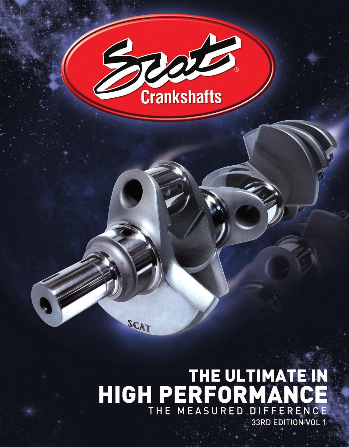Set of 8 Scat Crankshafts 2-454-6700-2200 6.700 Forged 4340 H-Beam Connecting Rod For Big Block Chevrolet