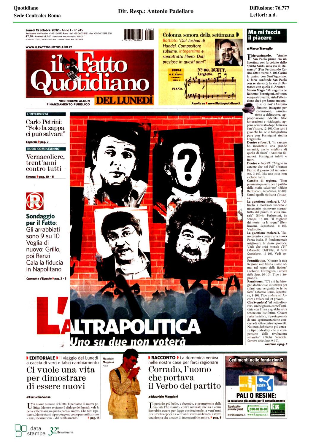 Prime Pagine Giornali by Vibrazioni Lucane - Issuu