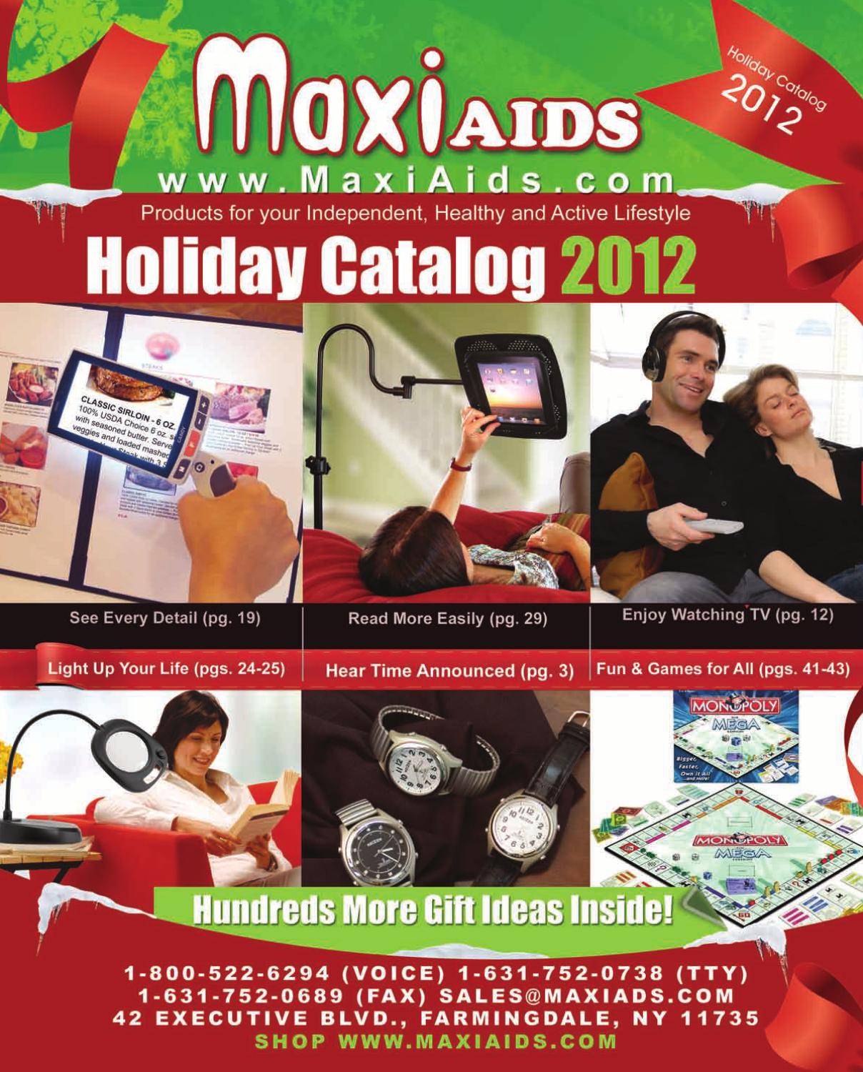 MaxiAids Holiday Catalog 2012 by Issuu