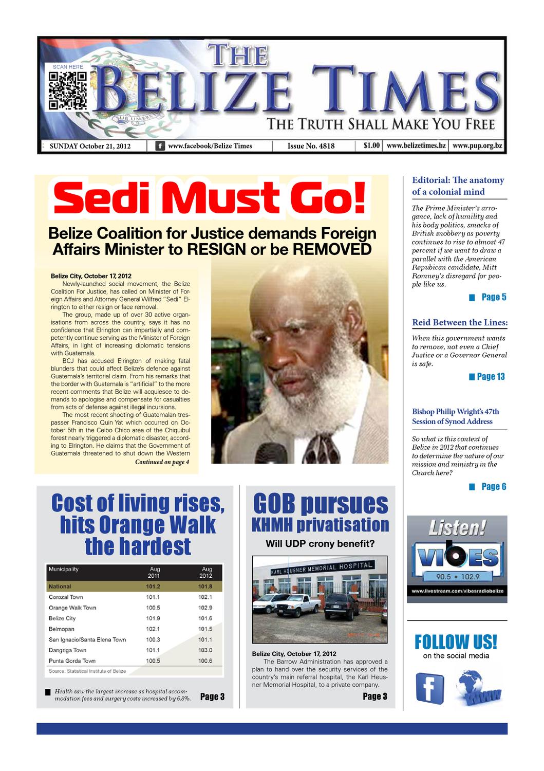 Belize Times October 21, 2012 by Belize Times Press - Issuu