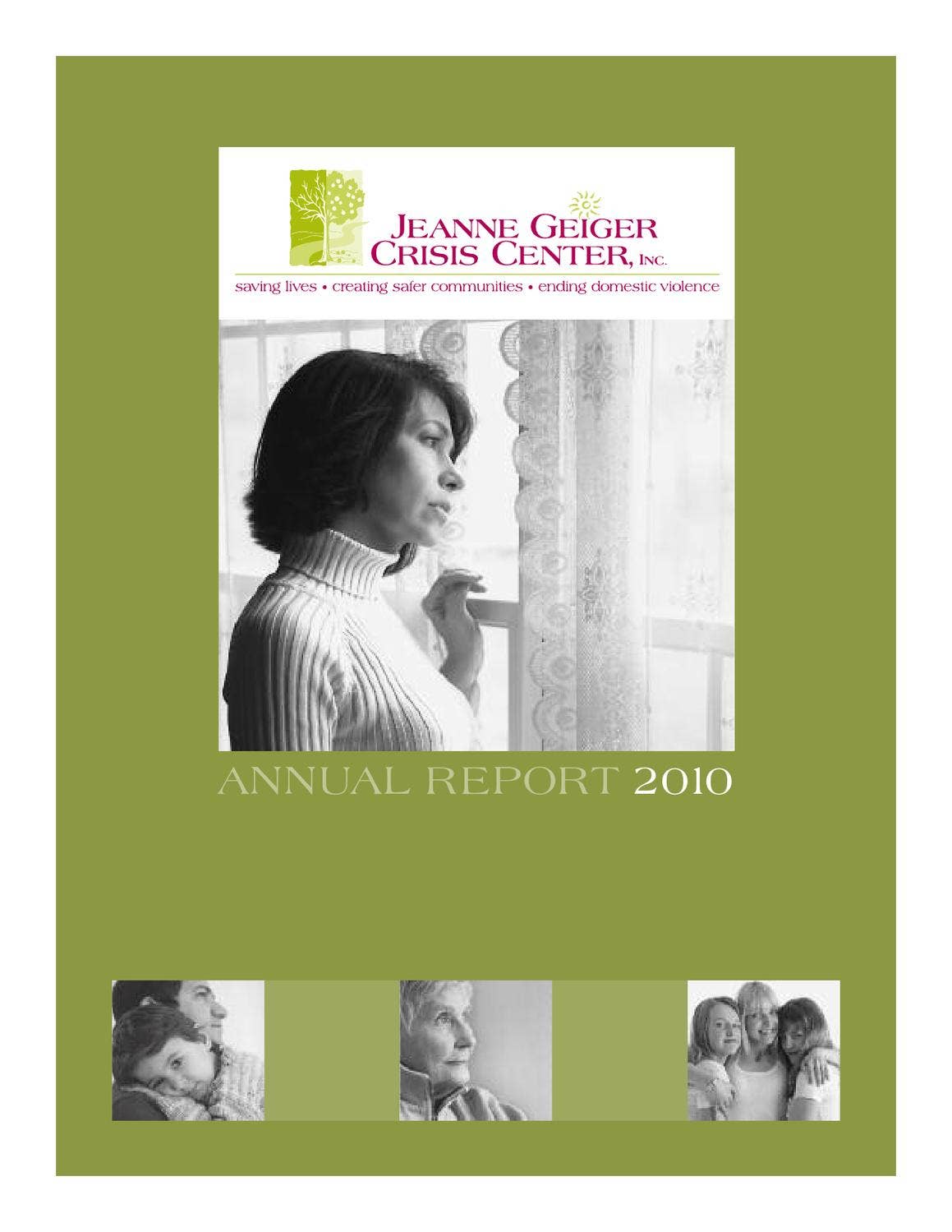 Jeanne Geiger Crisis Center Annual Report 2010 by Marina Kirsch - Issuu