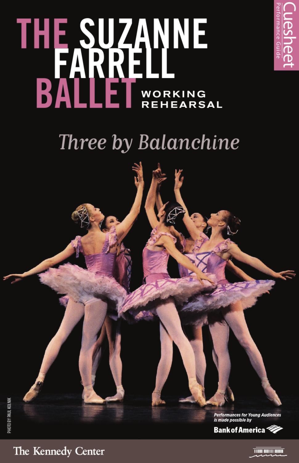 The Suzanne Farrell Ballet Three By Balanchine Working Rehearsal by