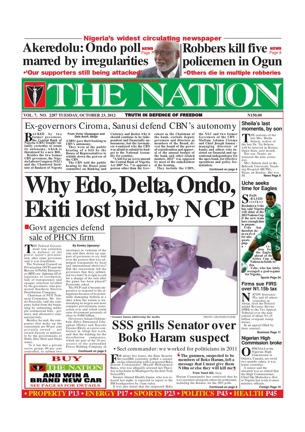 The Nation October 23 12 By The Nation Issuu
