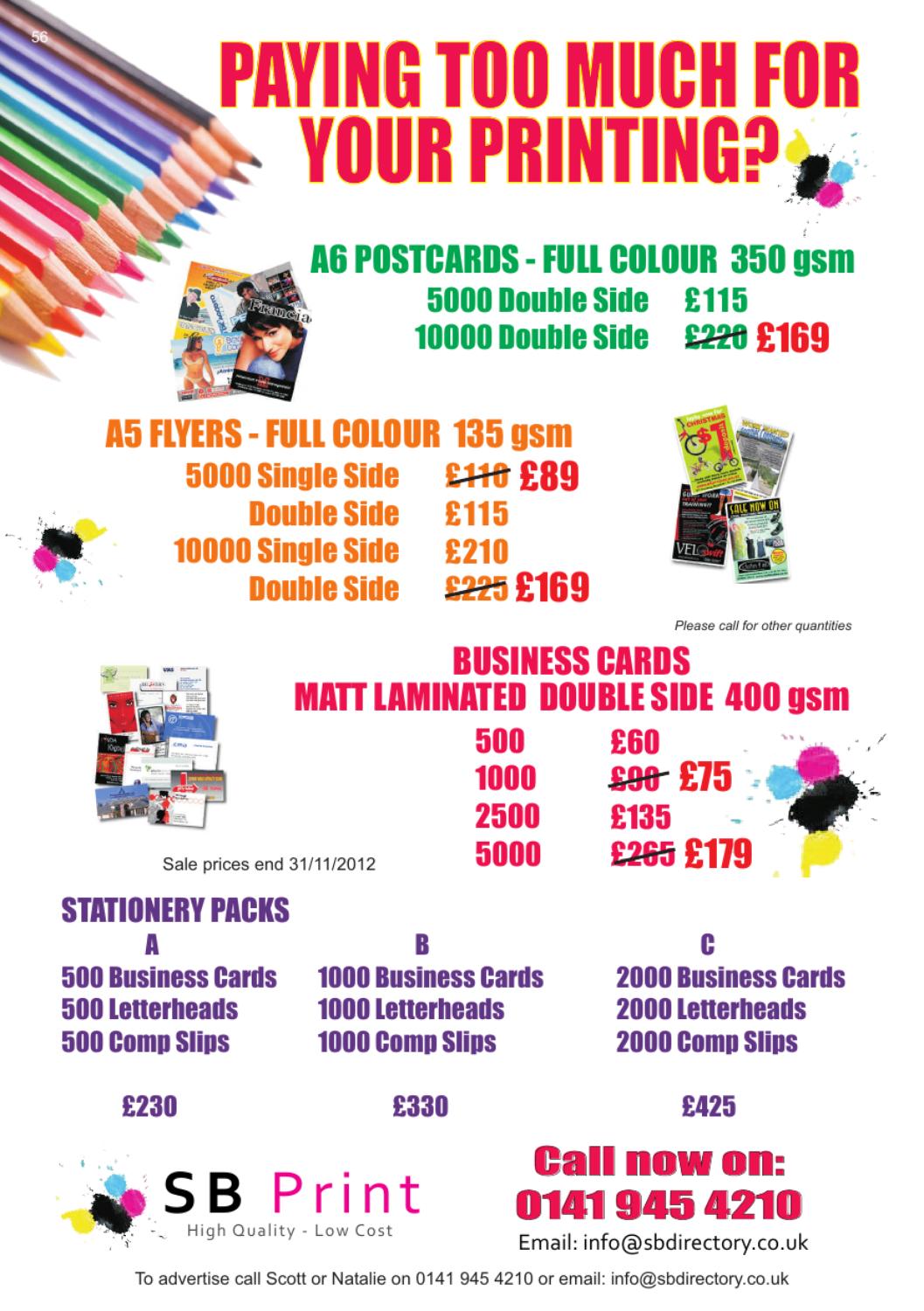 bearsden milngavie directory by sb directory issuu 1000 flyers cost