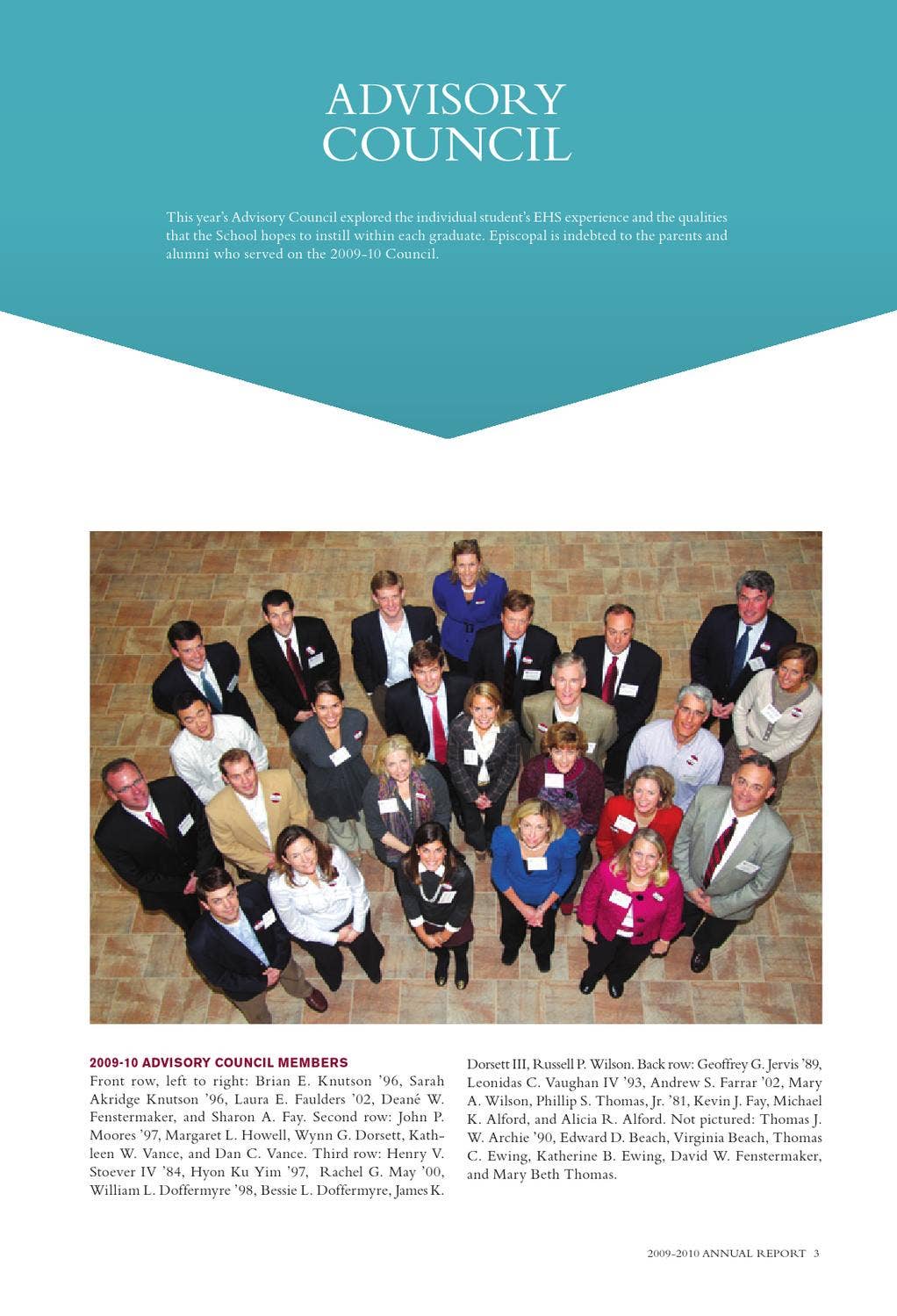 2009-10 Episcopal High School Annual Report by Episcopal High School - Issuu