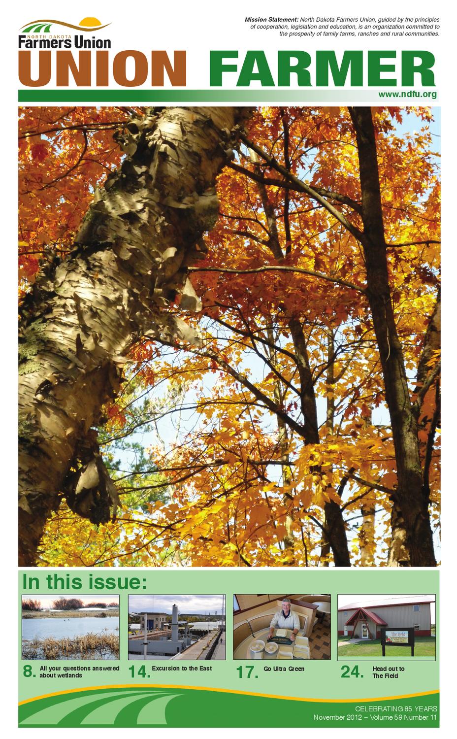 November 2012 Union Farmer by North Dakota Farmers Union Issuu