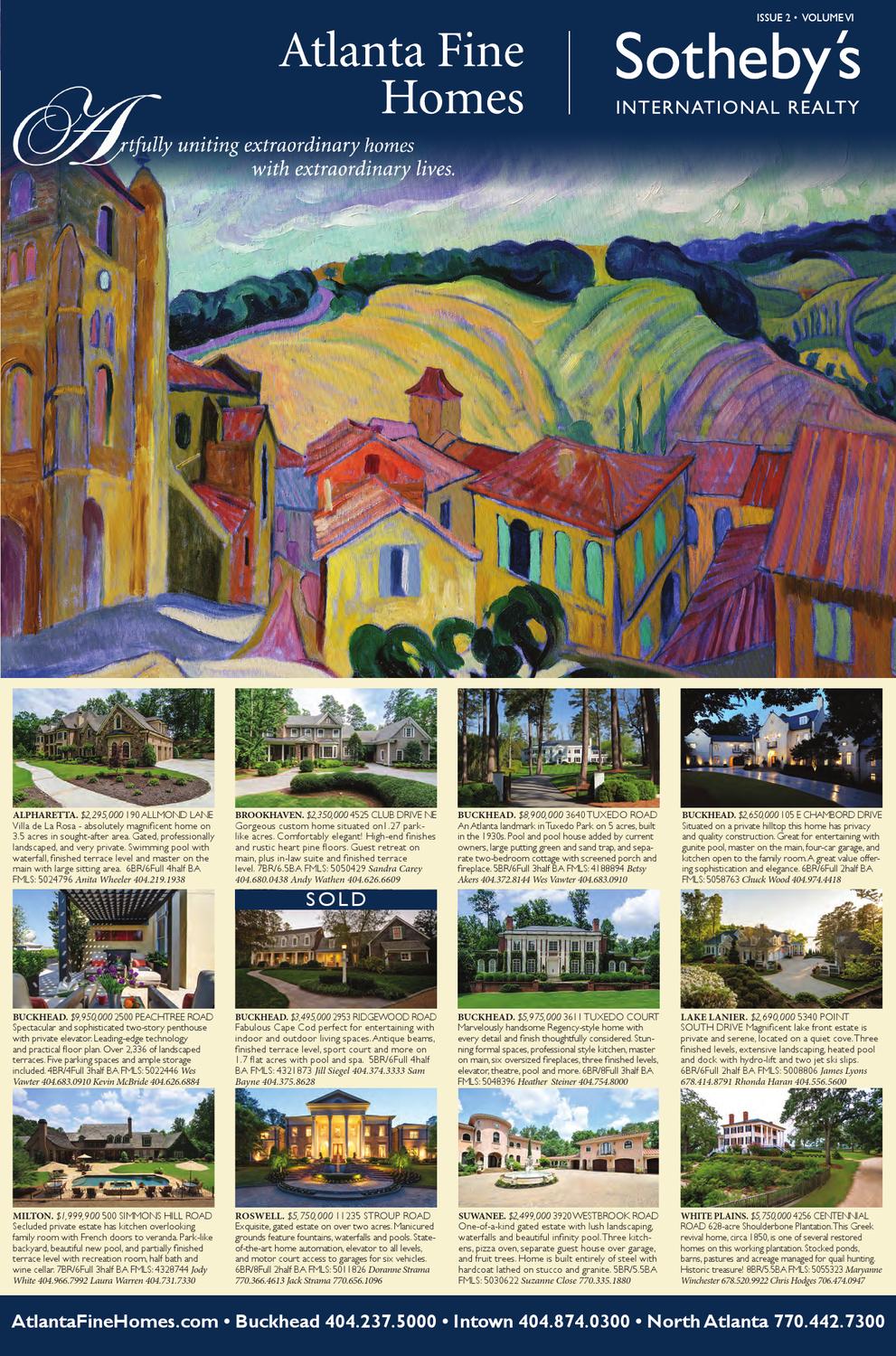 Fall 2012 Atlanta Fine Homes Sotheby S International Realty Insert By Atlanta Fine Homes Sotheby S International Realty Issuu