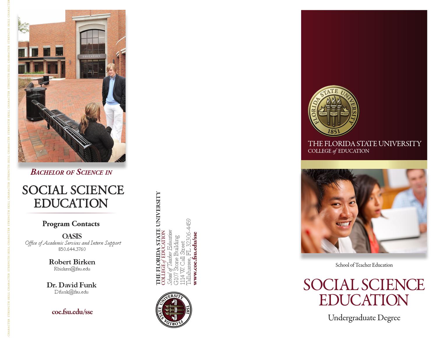 Social Sciences (Undergraduate) by FSU College of Education, Health