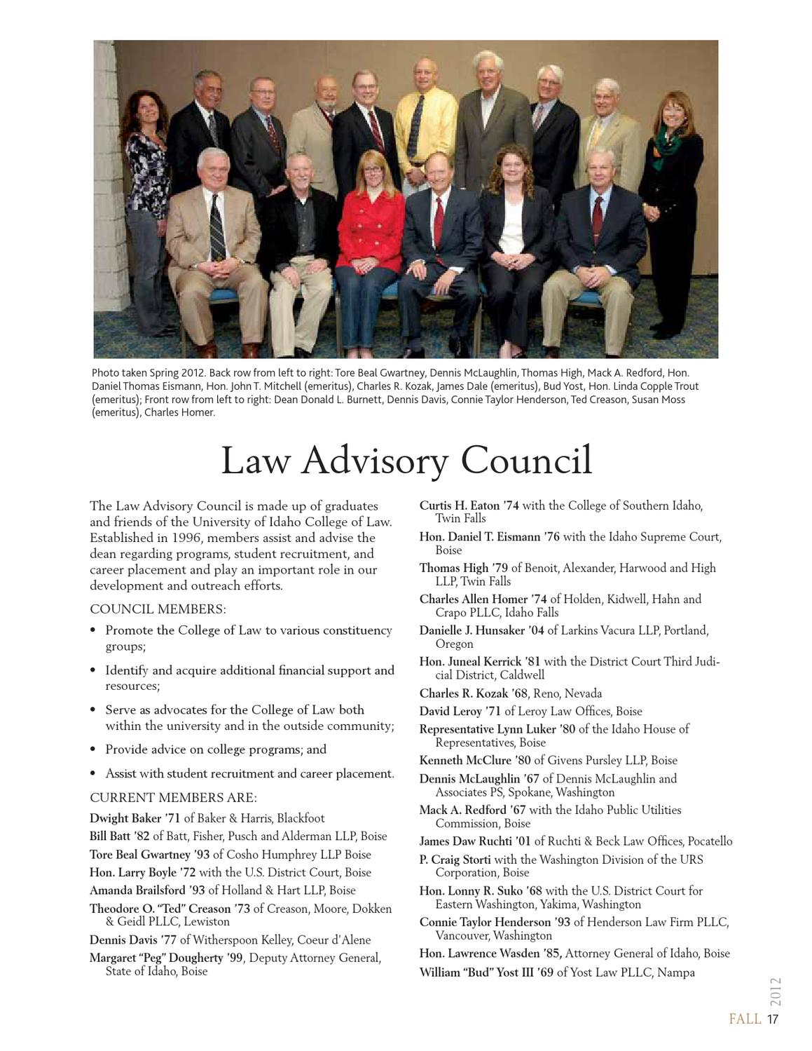 Idaho Law Magazine by The University of Idaho Issuu