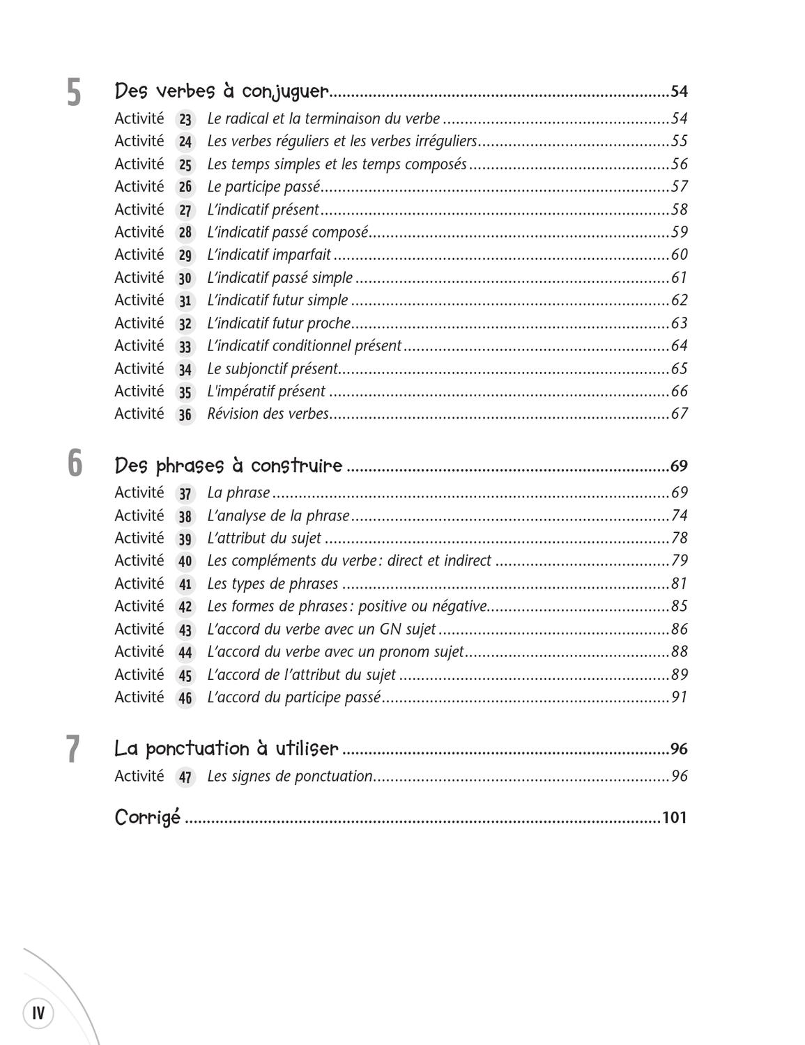 La Grammaire Par Les Exercices 6e Corrigé