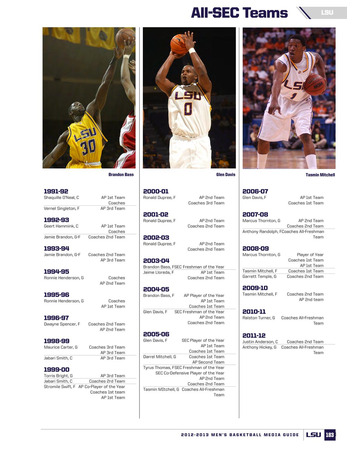 201213 LSU Men's Basketball Media Guide by LSU Athletics Issuu