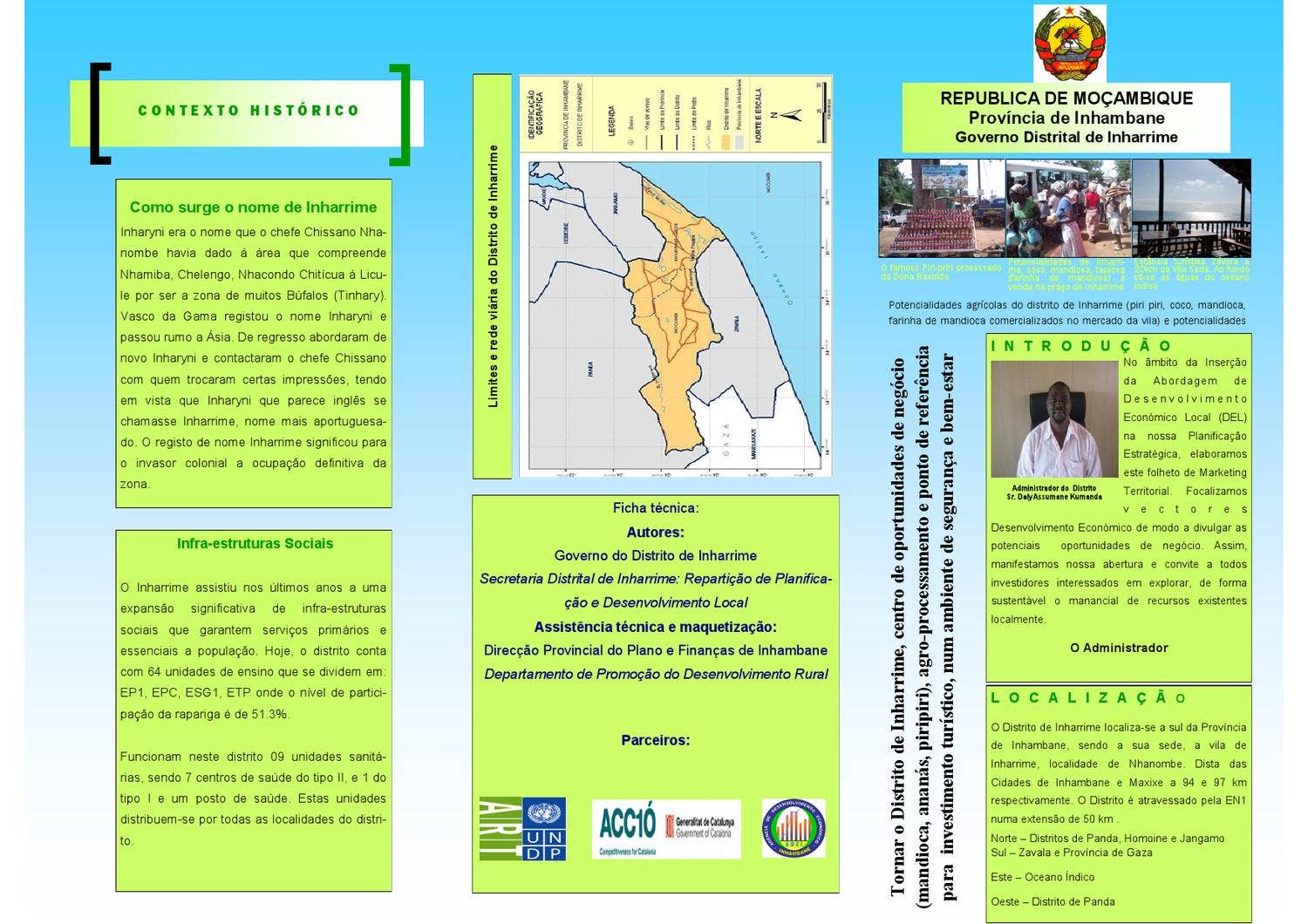 Folheto de Inharrime by UNDP ART Initiative - Issuu