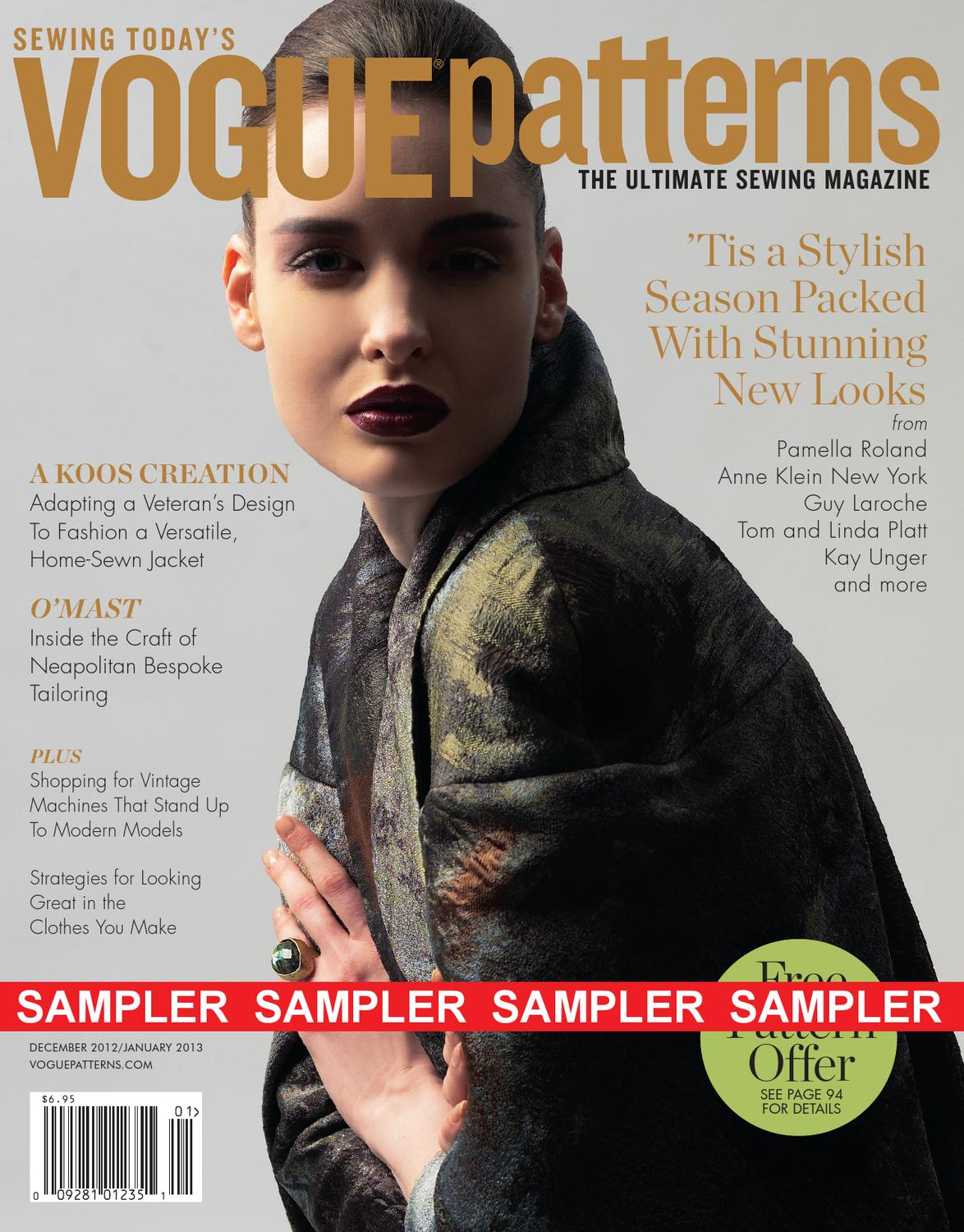 Vogue Patterns Magazine December 2012/January 2013 by Design Group Issuu