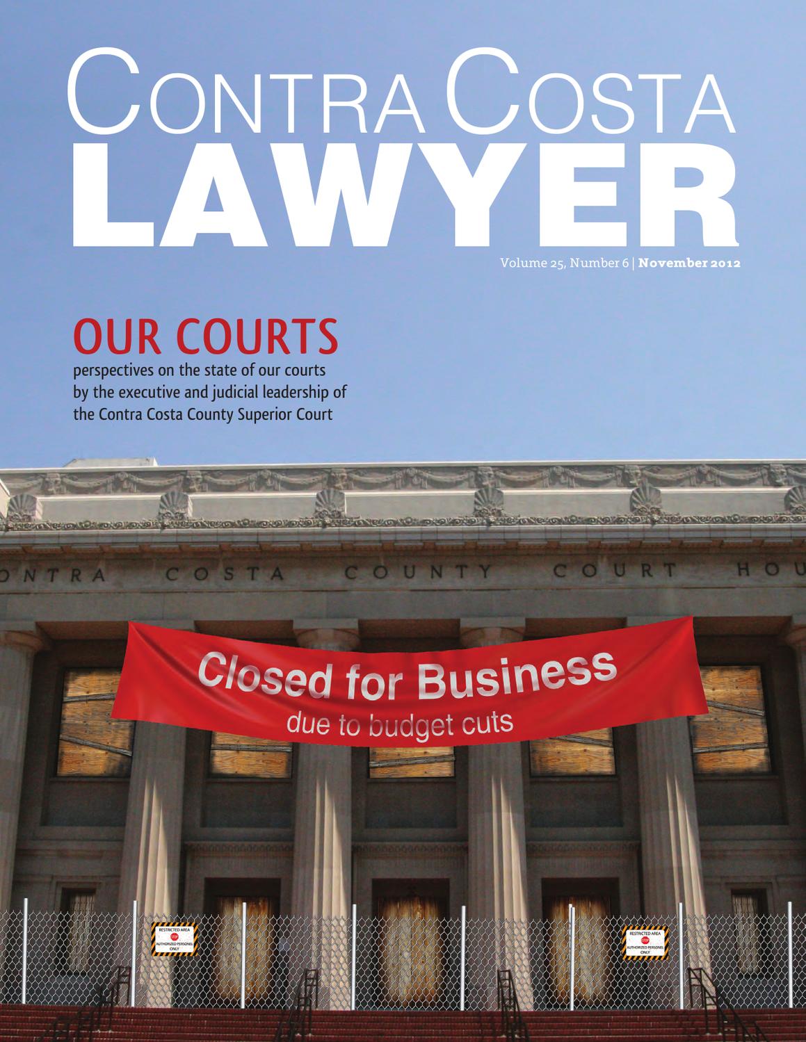 Contra Costa Lawyer, Nov. 2012 by CCCBA Contra Costa Lawyer Issuu