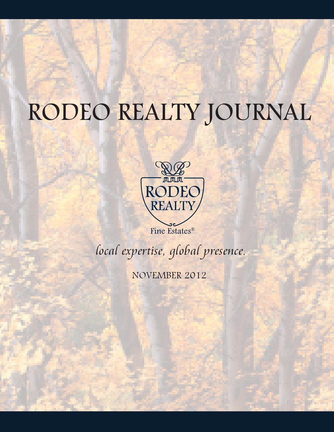 Rodeo Realty November Magazine by Rodeo Realty Issuu