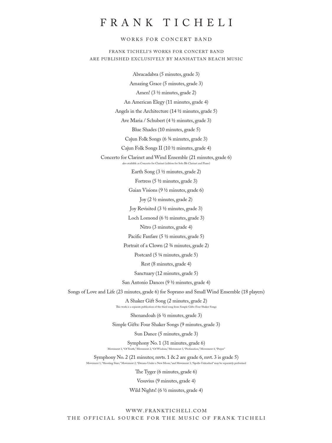 ≡ ISSUU ᐈ Simple Gifts Four Shaker Songs for concert band by Frank