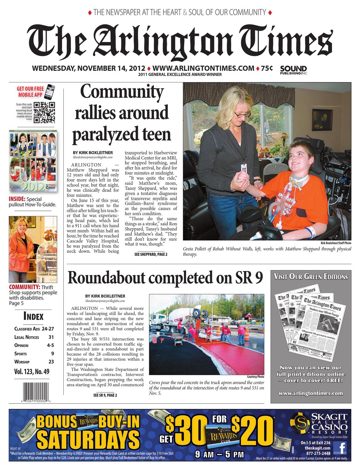 Arlington Times, November 14, 2012 by Sound Publishing Issuu