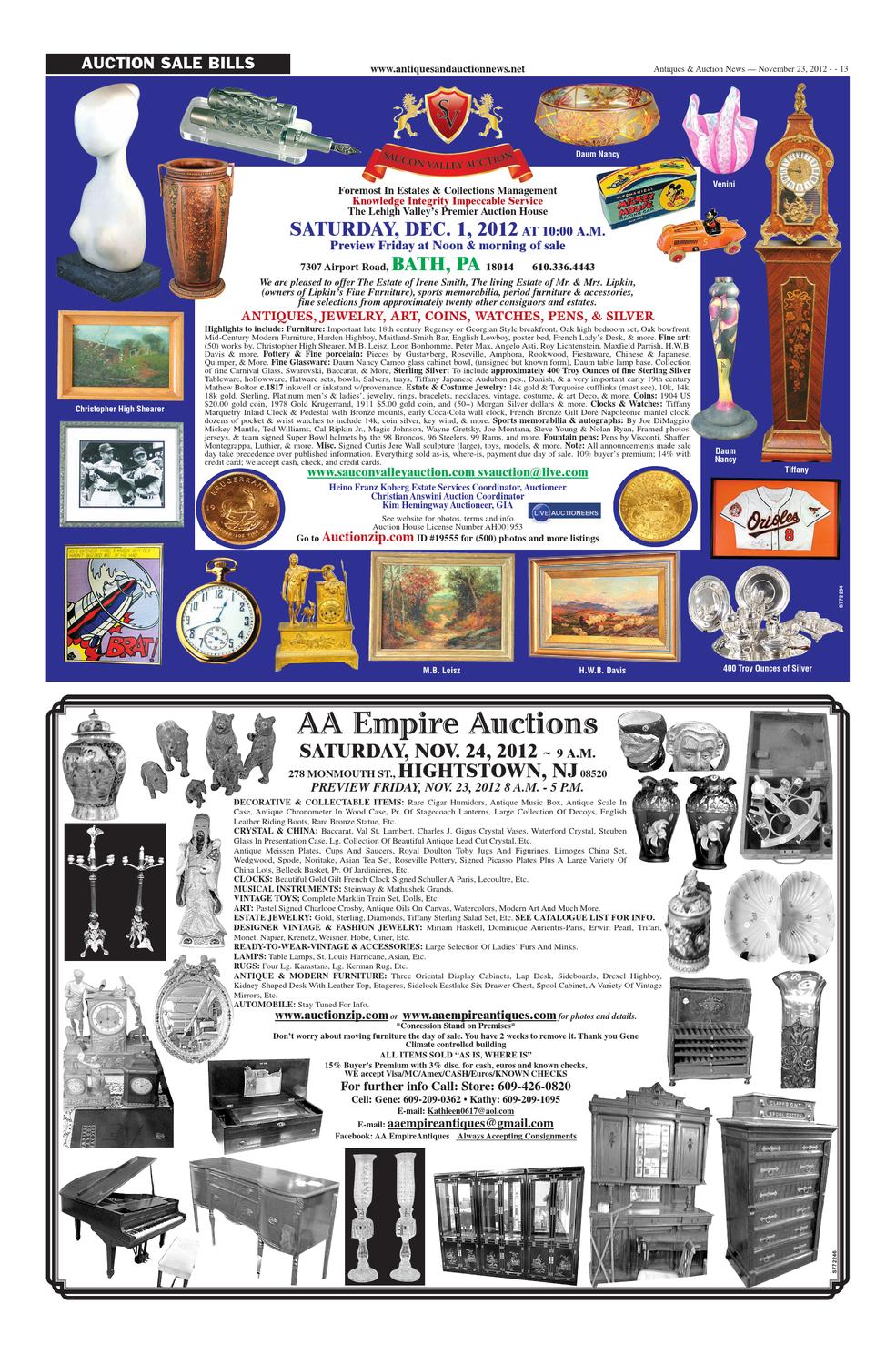 Antiques & Auction News 112312 by Antiques & Auction News Issuu