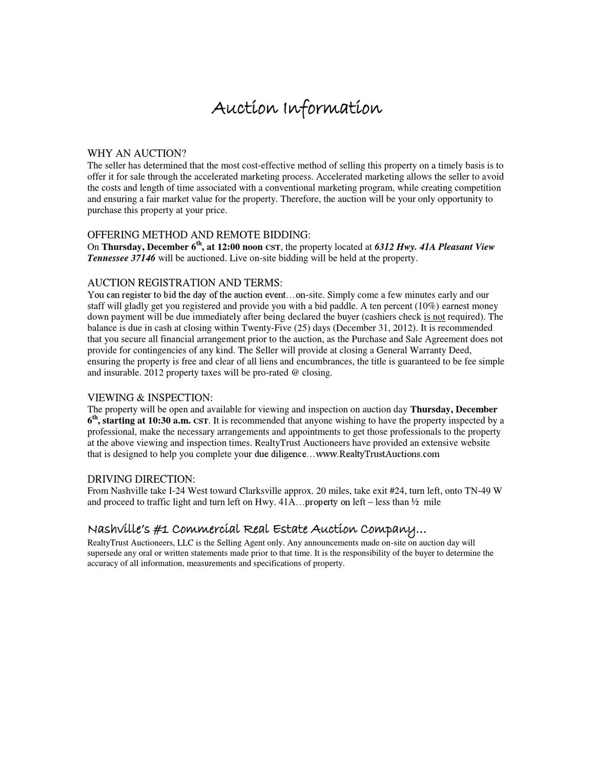 Pleasant View Auction Information by LOCALiQ USA TODAY Network Issuu