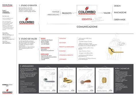 Colombo Design S.p.A. 家具目录 · Colombo Design Creative Identity 2012 第 12 页