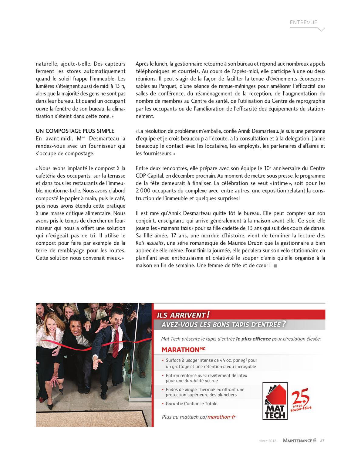 Magazine Maintenance vol. 2 no. 4 > Le magazine des gestionnaires de