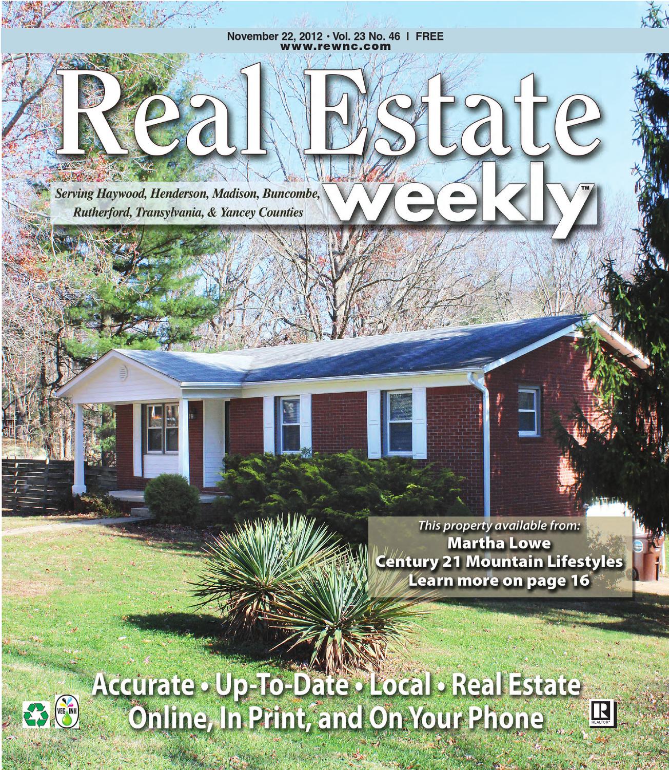 The Real Estate Weekly Vol. 23 Issue 46 by WNC Homes & Real Estate Issuu