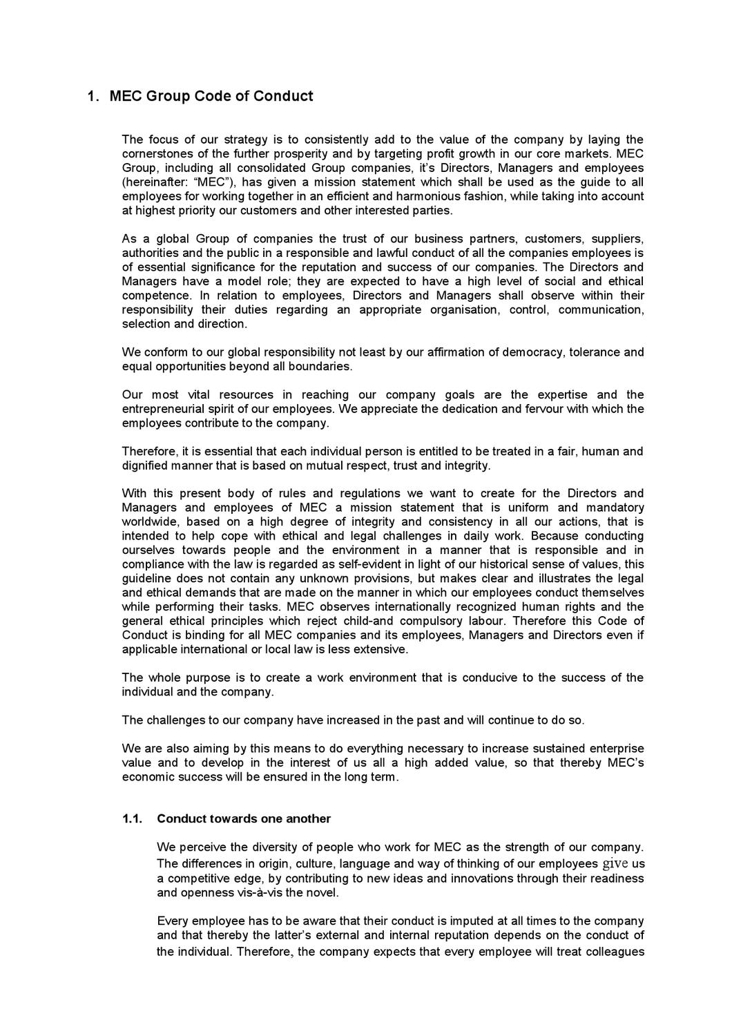 MEC_Code_Conduct by Castolin Eutectic Issuu