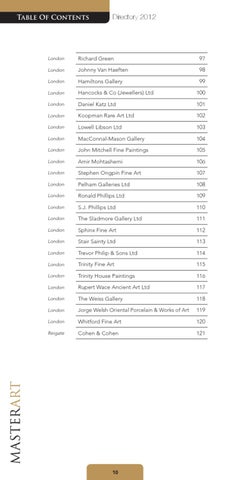 Masterart 家具目录 · MasterArt Directory 2013 第 12 页