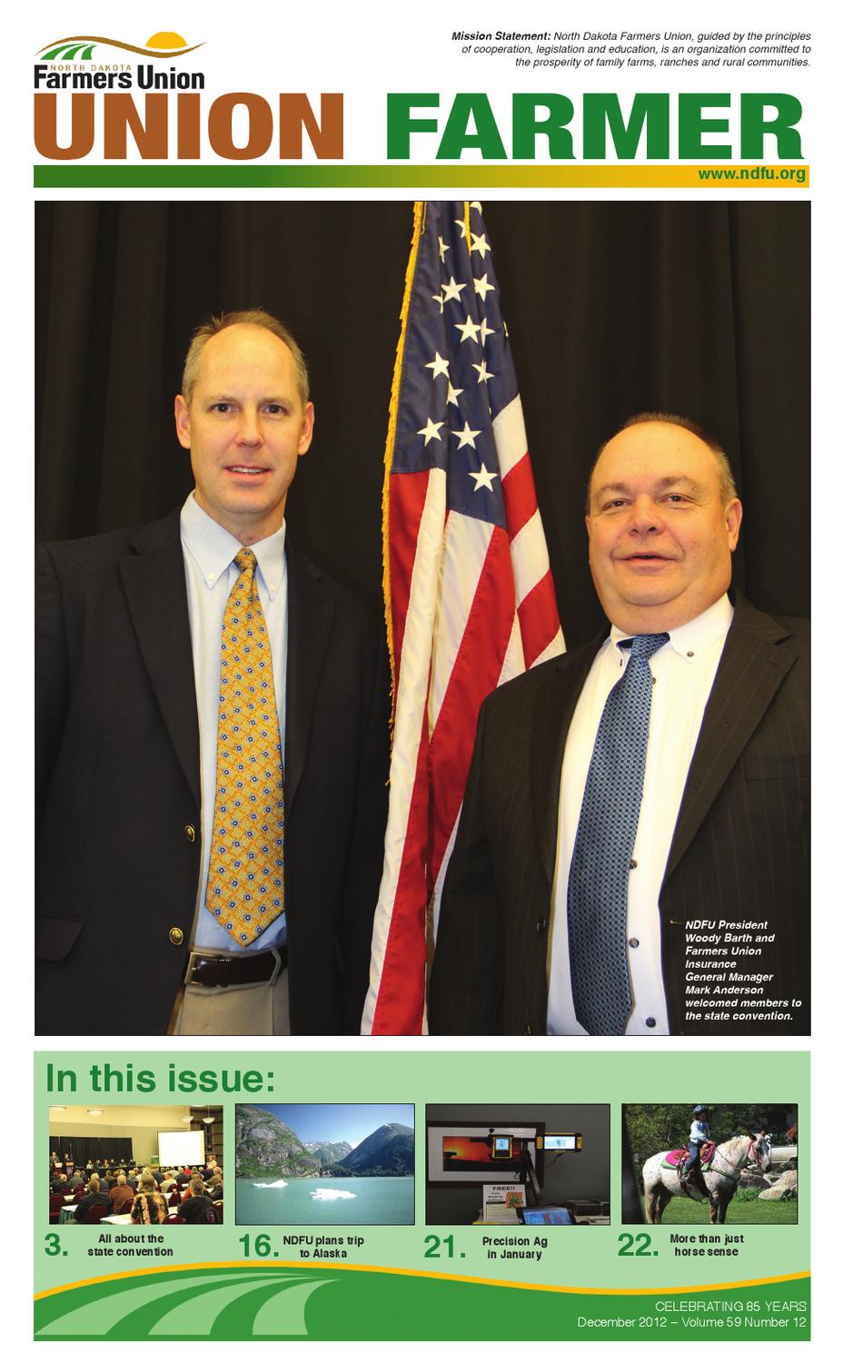December 2012 Union Farmer by North Dakota Farmers Union Issuu