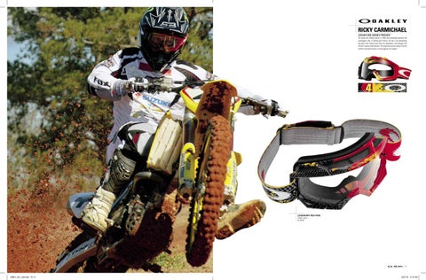 Oakley Ricky Carmichael ゴーグル 2013 Oakley MX Goggle Catalog by Monza Imports - Issuu