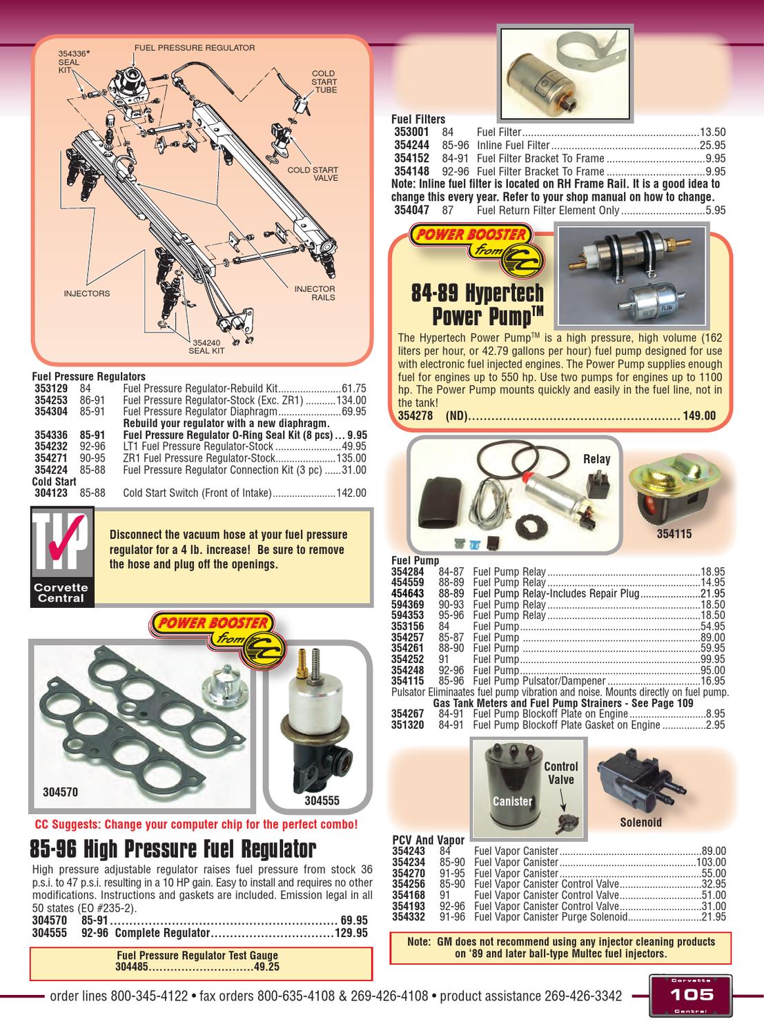 Corvette Central C4 (8496) Corvette Parts Catalog by Corvette Central