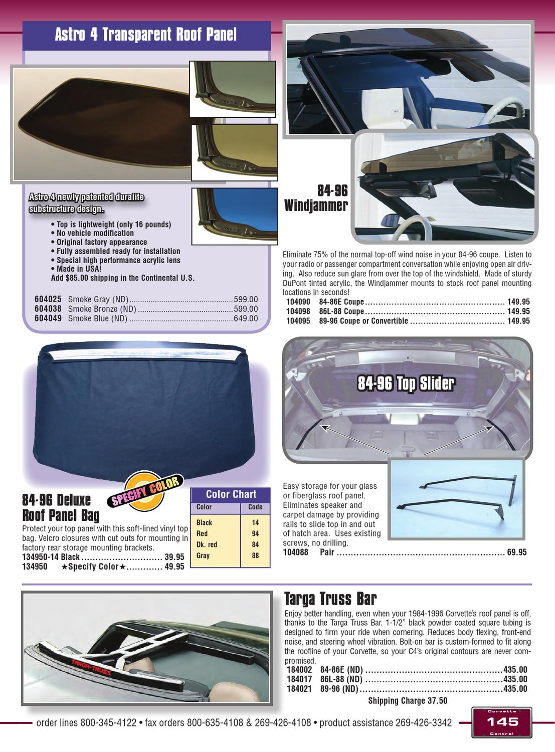 Corvette Central C4 (8496) Corvette Parts Catalog by Corvette Central