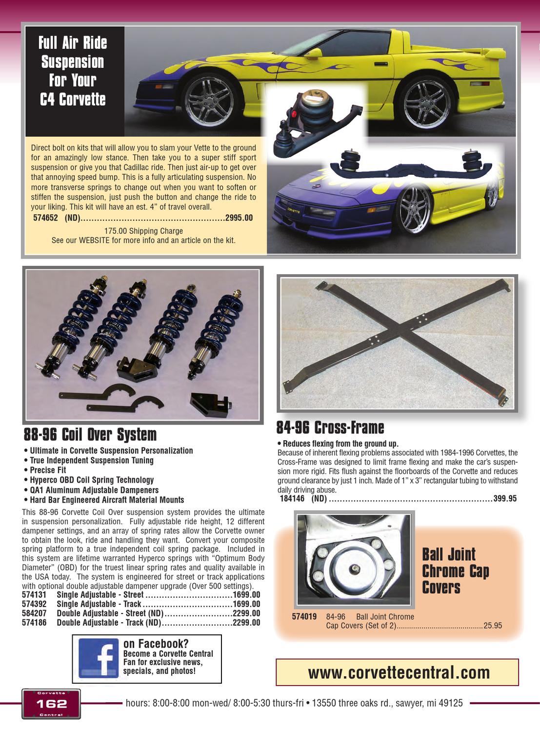 Corvette Central C4 (8496) Corvette Parts Catalog by Corvette Central
