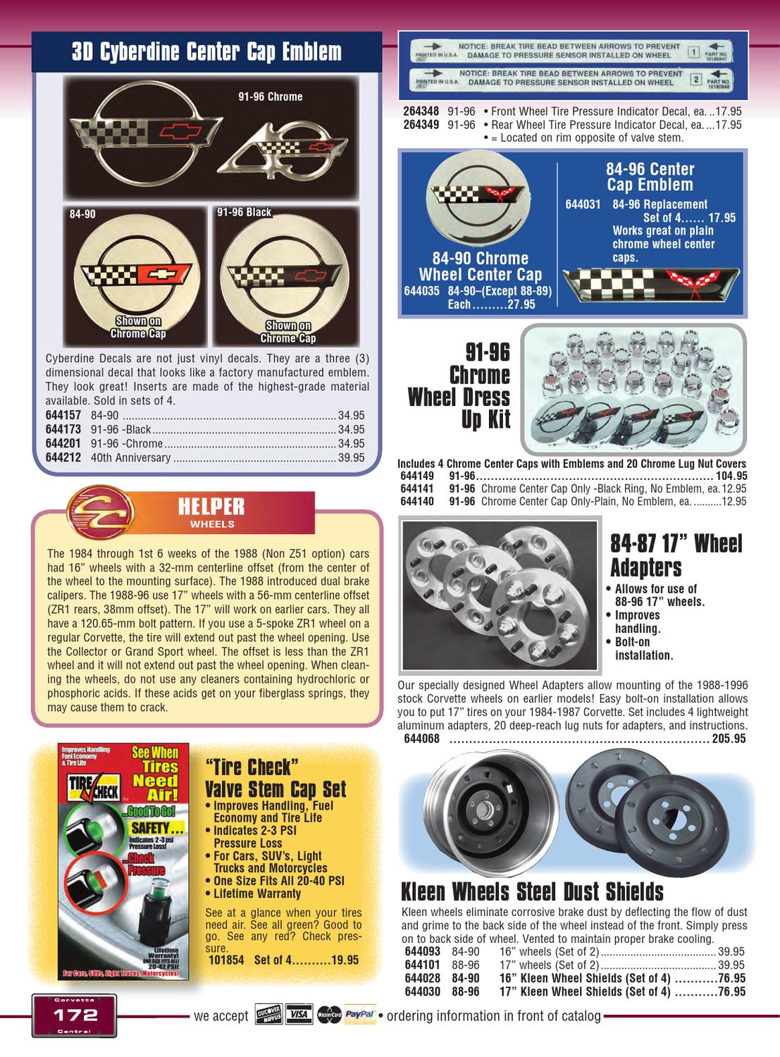 Corvette Central C4 (8496) Corvette Parts Catalog by Corvette Central