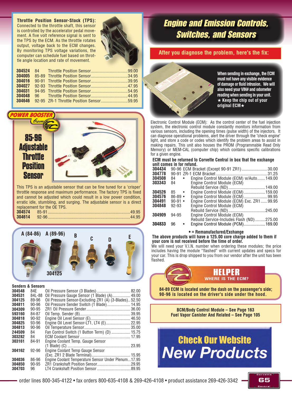 Corvette Central C4 (8496) Corvette Parts Catalog by Corvette Central