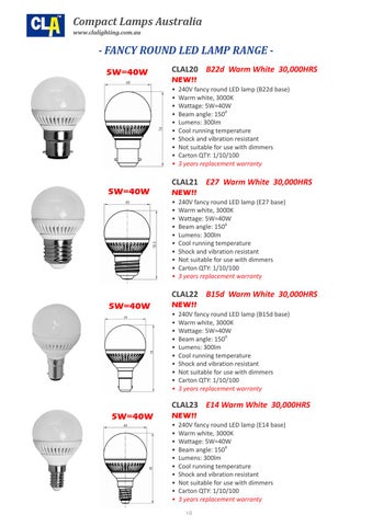CLA LED 灯饰目录 2012 第 14 页