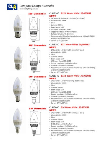 CLA LED 灯饰目录 2012 第 18 页