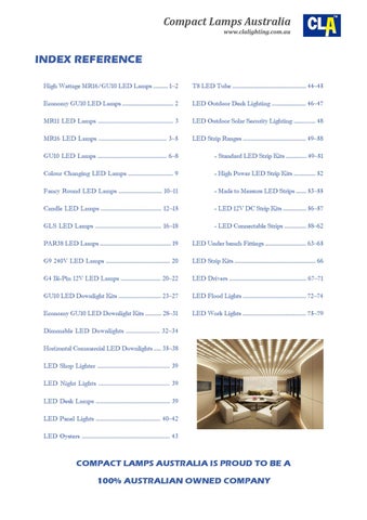 CLA LED 灯饰目录 2012 第 3 页