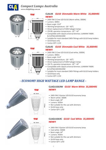 CLA LED 灯饰目录 2012 第 6 页