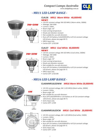 CLA LED 灯饰目录 2012 第 7 页
